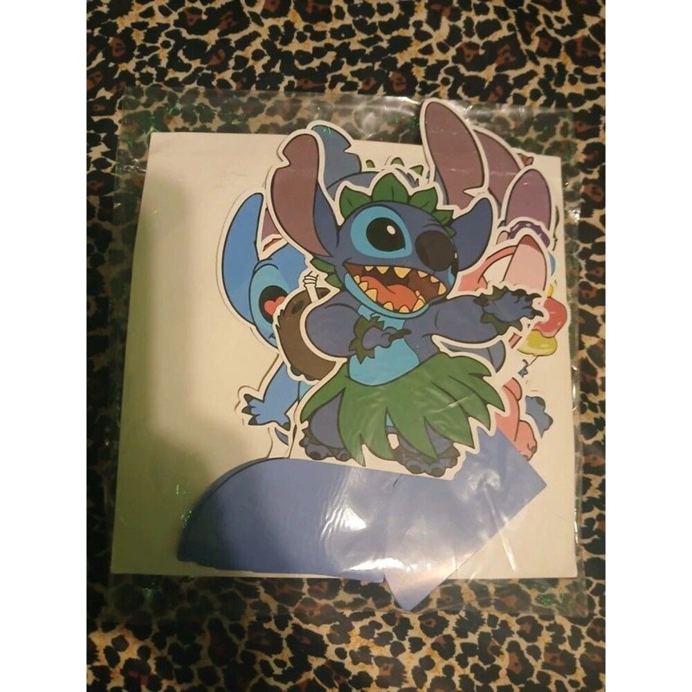 New Lilo & Stitch themed birthday party table centerpieces.